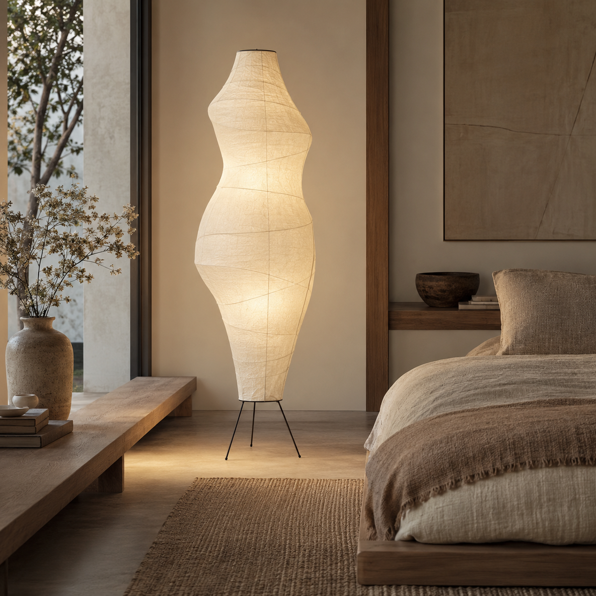 FEDHILORA™ Aster Cloud Paper Floor Lamp