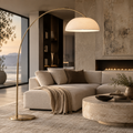 FEDHILORA™ Solenne Curved Arc Floor Lamp