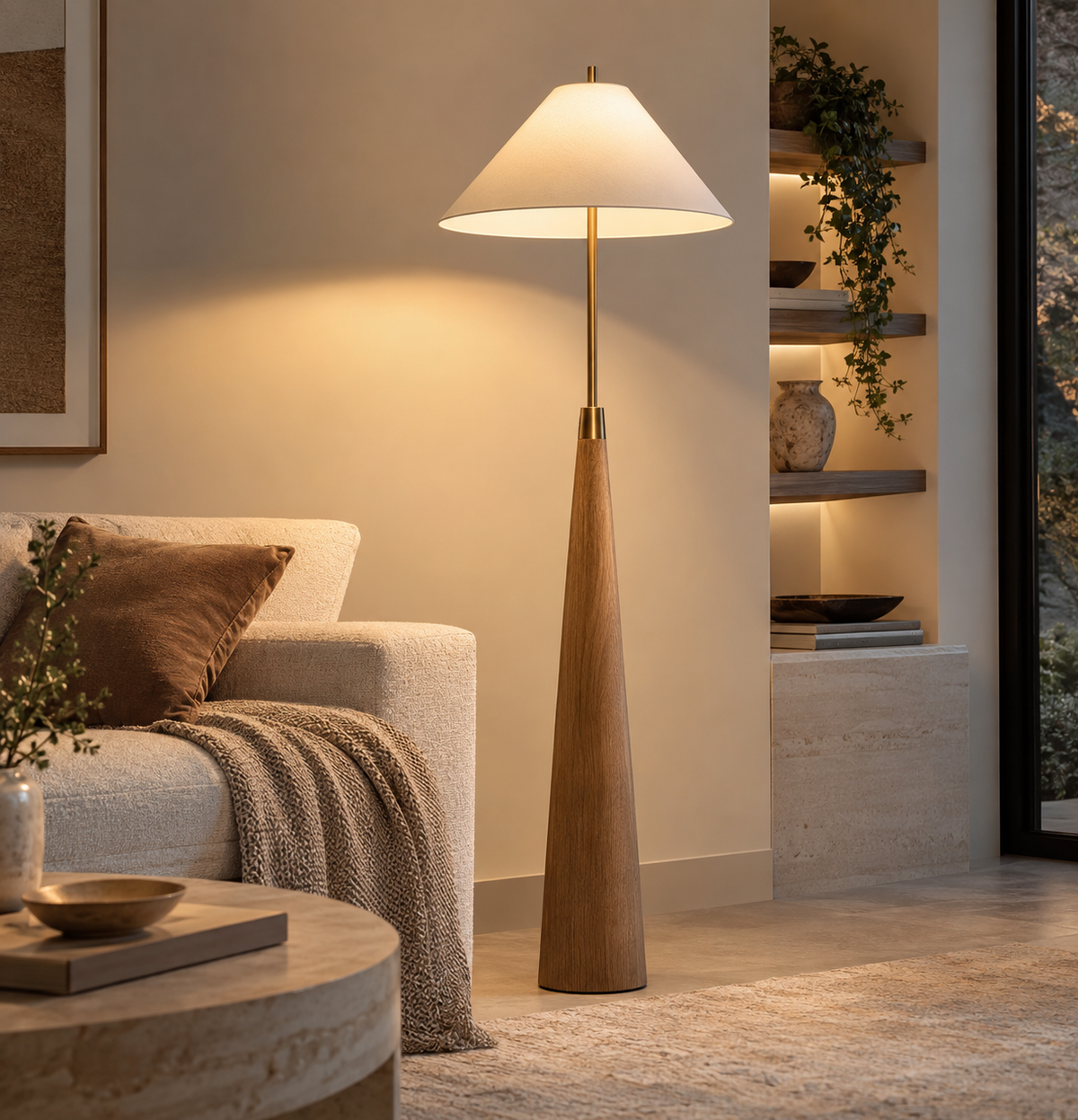 FEDHILORA™ Siena Terracotta Floor Lamp